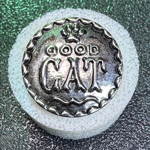 Ginger Snaps 20mm Silvertone Good CatSnap